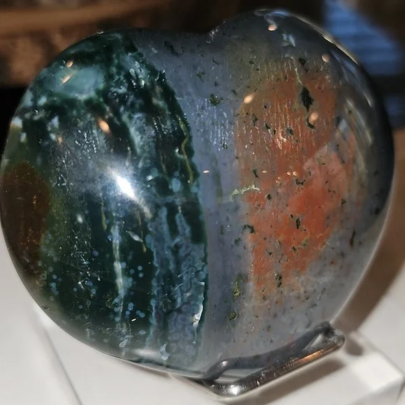 Jasper Heart Super Unique Colors!